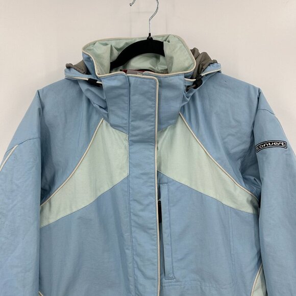 COLUMBIA Convert Base TRX Women's Blue Full Zip Waterproof Snow Jacket Medium - Picture 3 of 9